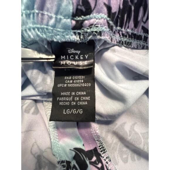 Disney Mickey Mouse Pastel Tie-Dye Lounge Shorts, Mens Large - Picture 4 of 9